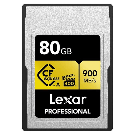 Lexar Gold CF Express Pro 80GB Type A Memory Card LXCFXTA-80G