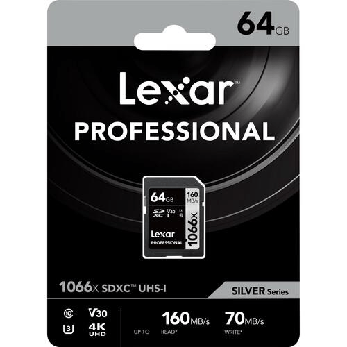 Lexar Professional SD PRO 64GB Memory Card LXSD1066P64