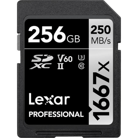 Lexar SD Professional 256GB 1667x SDXC Memory Card LXSD1667P256