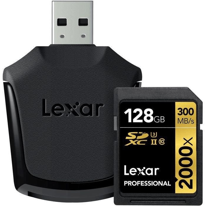 Lexar SD Pro 2000x 128GB UHS-ll SDHC Memory Card LXSD2000P128