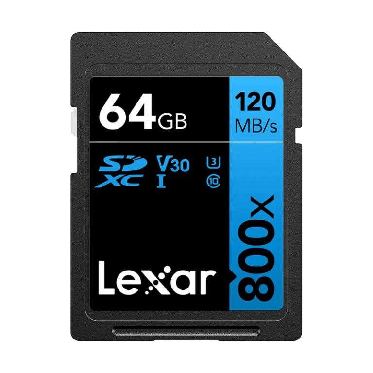 Lexar SD Professional 64GB 800x SDXC Memory Card LXSD800P64