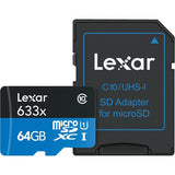 Lexar High-Performance 633x 64GB microSDXC UHS-I Memory Card LXSDM63364