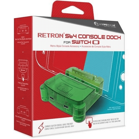 Hyperkin RetroN S64 Console Dock for Nintendo Switch - Lime Green M07390-LG