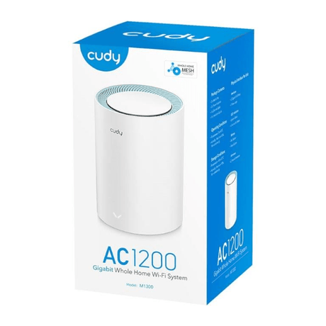 Cudy M1300 AC1200 Whole Home Mesh Wi-Fi Gigabit System 1-pack