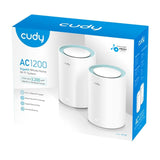 Cudy M1300(2-pack) AC1200 Gigabit Dual-Band Whole Home Mesh Wi-Fi 5 System