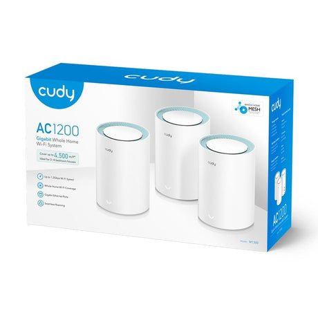 Cudy M1300(3-pack) AC1200 Gigabit Dual-Band Whole Home Mesh Wi-Fi 5 System