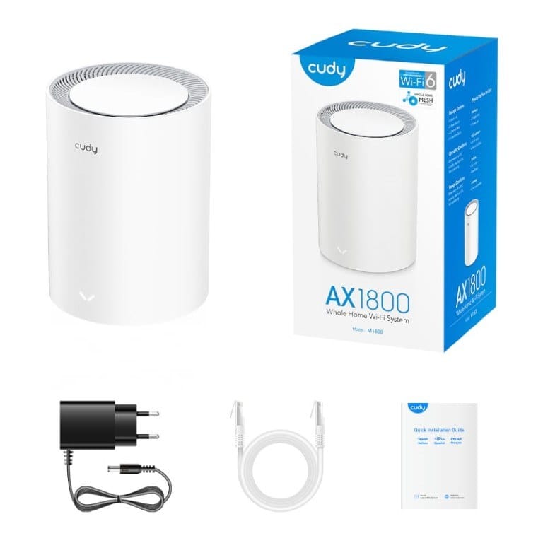 Cudy M1800(1-pack) AX1800 Whole Home Mesh Wi-Fi 6 System