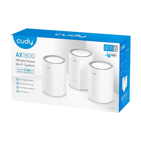 Cudy M1800(3-pack) AX1800 Dual-Band Whole Home Mesh Wi-Fi 6 System