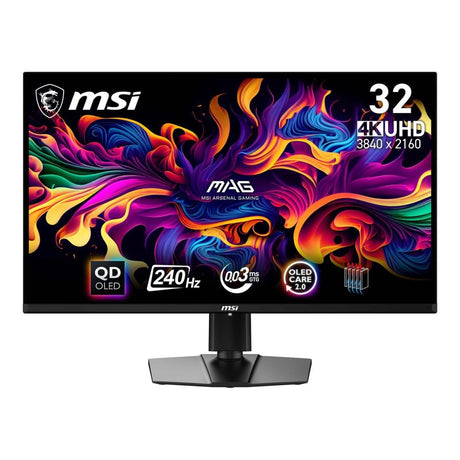 MSI MAG 321UPX QD-OLED 31.5-inch 3840 x 2160p 4K UHD 16:9 240Hz 0.03ms QD-OLED Gaming Monitor