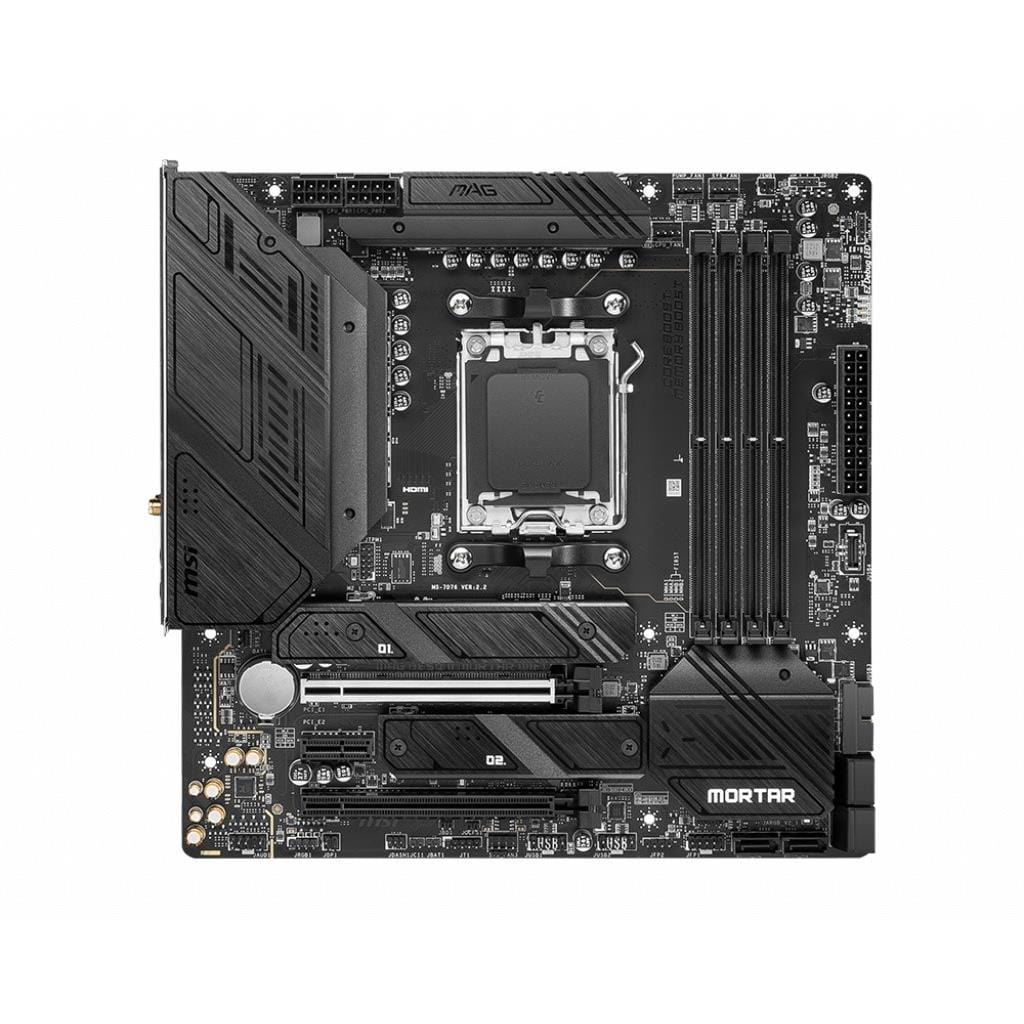 MSI MAG B650M Mortar Wi-Fi AMD Socket AM5 micro ATX Motherboard