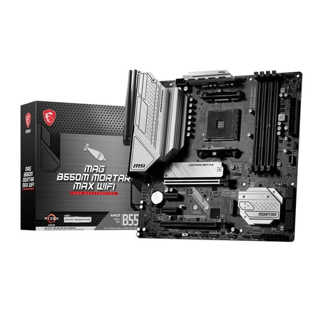 MSI MAG B550M Mortar MAX Wi-Fi Motherboard AMD Socket AM4 micro ATX Motherboard