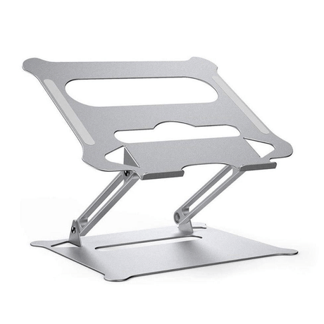 Tuff-Luv Aluminium Alloy Lifting Laptop Stand Silver MF1043