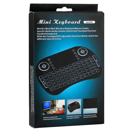 Tuff-Luv Mini Mobile 2.4GHz Wireless Keyboard with Touchpad Black MF2201