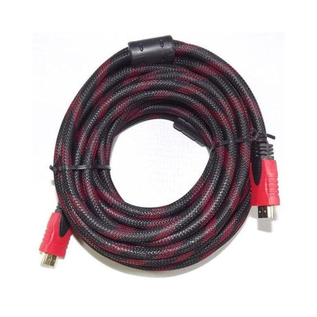 Tuff-Luv 4K 2.0 HDMI Braided Cable 20m Black/Red MF2302