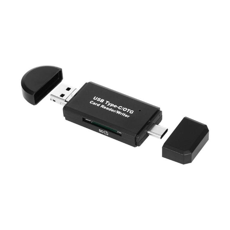 Tuff-Luv 3-in-1 Card Reader for Micro SD and TF Cards Black MF2381