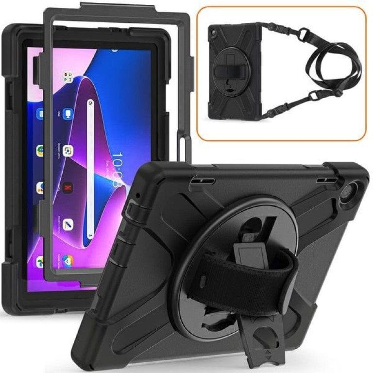 Tuff-Luv Armour Jack Rugged Case for Lenovo Tab M9 Black MF2416