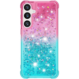 Tuff-Luv Glitter Bomb Bling Case for Samsung Galaxy S24 Pink Blue MF2864