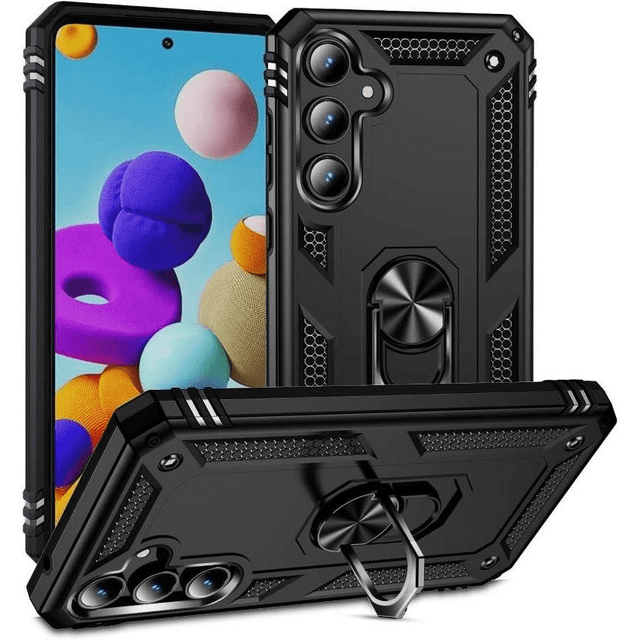 Tuff-Luv Rugged Stand Case for Samsung Galaxy A35 Black MF2890