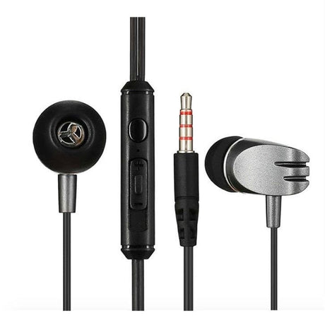 Tuff-Luv X2 Wired Earbuds with Mic Black MF3152