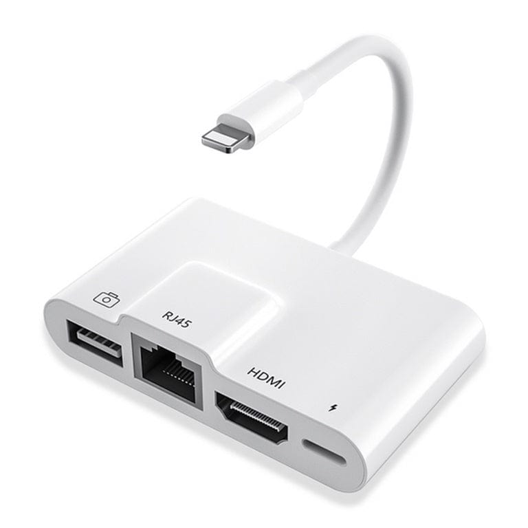 Tuff-Luv 4-in-1 Lightning Multiport Hub White MF474