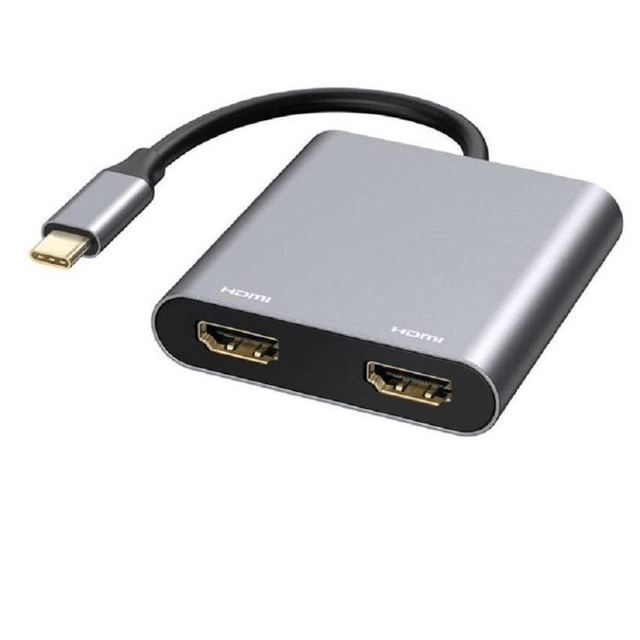 Tuff-Luv Aluminum Type-C to Dual 4K HDMI Adapter MF523