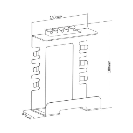 Lumi MH02-1 Table-Mounted Power Strip Organizer