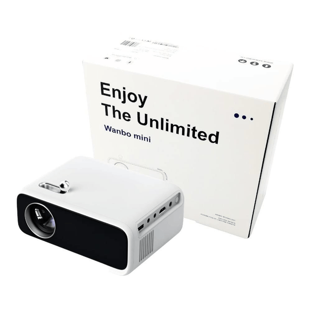 WANBO Mini Pro 720p 250ANSI Android 9.0 Smart Projector - White