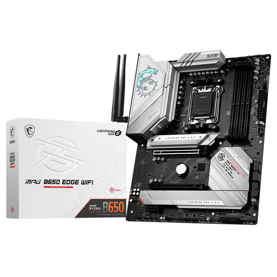 MSI MPG B650 Edge Wi-Fi AMD Socket AM5 ATX Motherboard