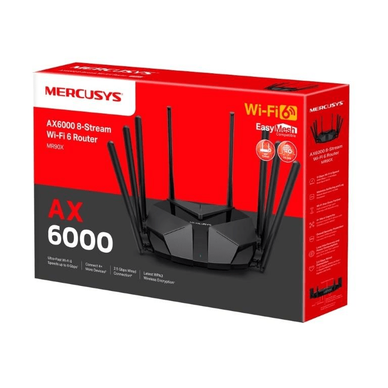 Mercusys MR90X AX6000 8-Stream Wi-Fi 6 Router