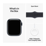 Apple Watch Series 9 GPS 4G 41mm Midnight Aluminium with Midnight Sport Band M/L