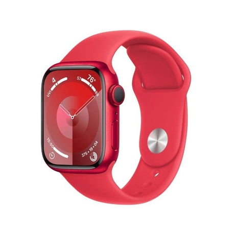 Apple Watch Series 9 GPS 41mm Red Aluminum Case with Red S/M Sport Band