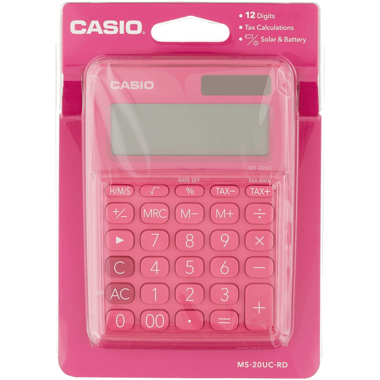 Casio Desktop Calculator Red MS-20UC-RD-S-EC