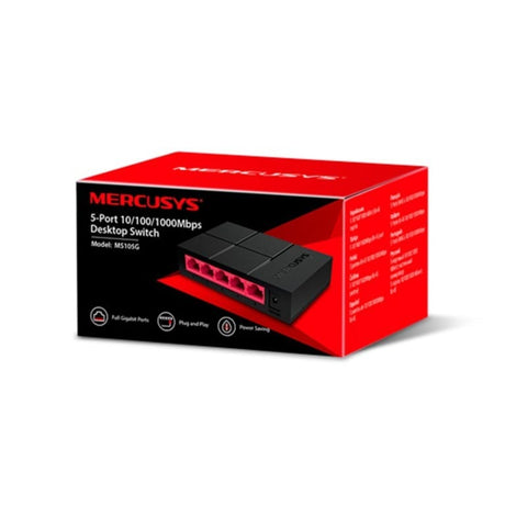 Mercusys 5-port Gigabit Unmanaged Desktop Switch MS105G