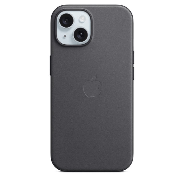 Apple iPhone 15 FineWoven Black Case with MagSafe Support