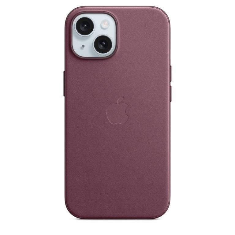 Apple iPhone 15 FineWoven Mulberry Case with MagSafe Support