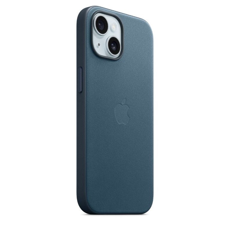 Apple iPhone 15 FineWoven Pacific Blue Case with MagSafe Support