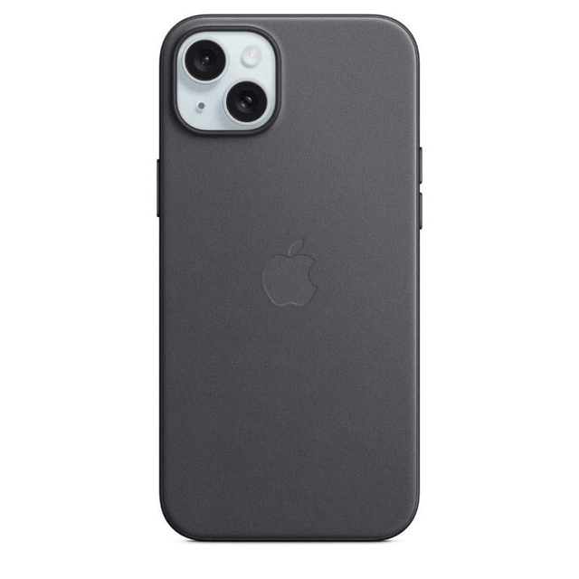 Apple iPhone 15 Plus FineWoven Black Case with MagSafe Support