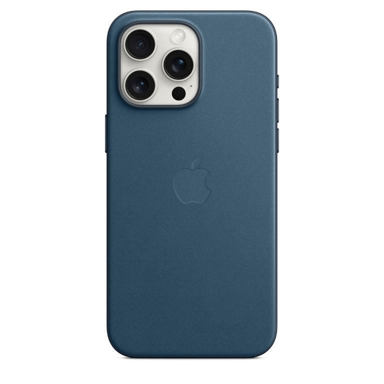 Apple iPhone 15 Pro Max FineWoven Pacific Blue Case with MagSafe Support