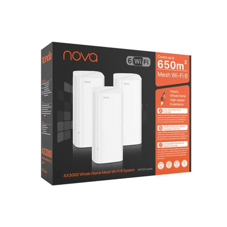 Tenda Nova MX12(3-pack) AX3000 Whole Home Mesh Wi-Fi 6 System