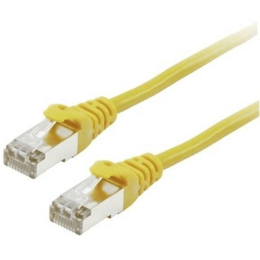 LinkQnet CAT6A Flylead LSZH Cable 1m Yellow NET-CAT6A-1M-Y-LQ