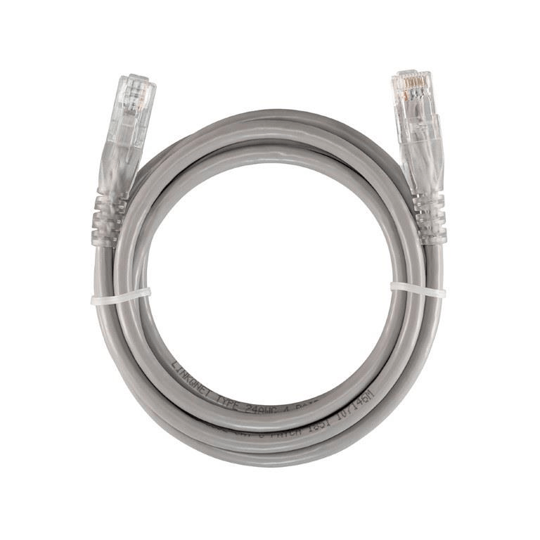 LinkQnet CAT6A Flylead LSZH Cable 5m Grey NET-CAT6A-5M-GY-LQ