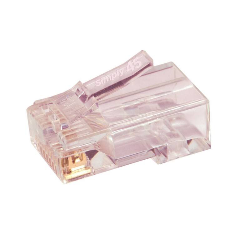 Simply45 Unshielded Pass Through RJ45 CAT6 Connecter 100-pack NET-S45-1700P