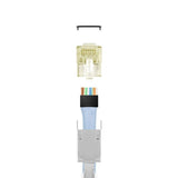 Simply45 Shielded Pass Through RJ45 CAT6 Connector 50-pack NET-S45-1755P