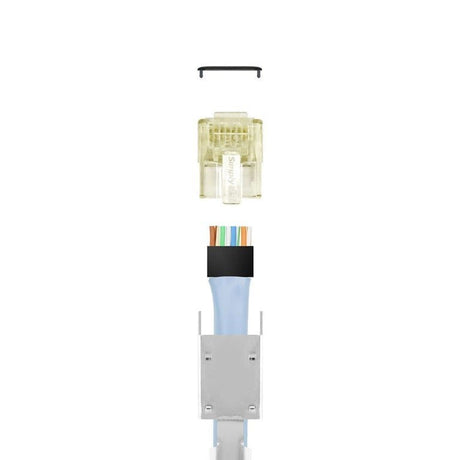 Simply45 Shielded Pass Through RJ45 CAT6 Connector 50-pack NET-S45-1755P