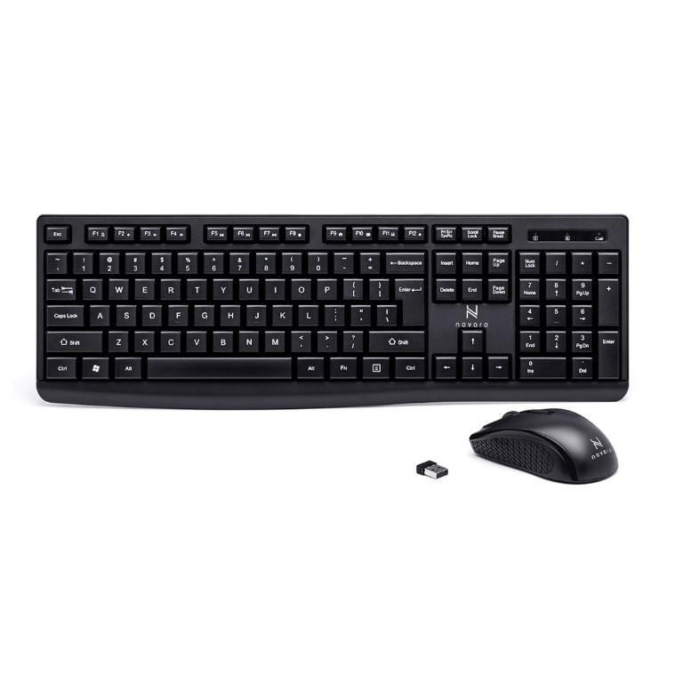 Novaro 2.4GHz Wireless Keyboard and Mouse Combo NOVKBM003