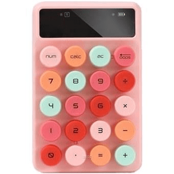 Alcatroz JellyBean Num A3 Wireless Number Pad Crayon Pink NUMA3PNK