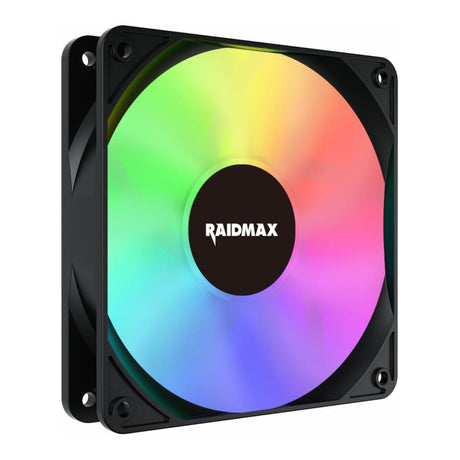 Raidmax NVX120FBDC4 120mm 3pin ARGB Fan 4-pack - Black