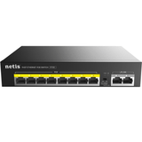 Netis System P110C 8POE+2RJ45 100M Standard Unmanaged Gigabit Ethernet (10/100/1000) POE Switch