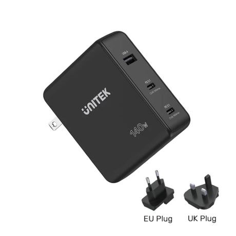 Unitek P1115A 3-in-1 GaN 140W Wall Charger