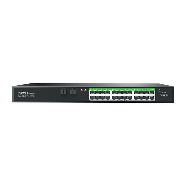 Netis P124GC 24-port GbE PoE Switch with 2x SFP ports